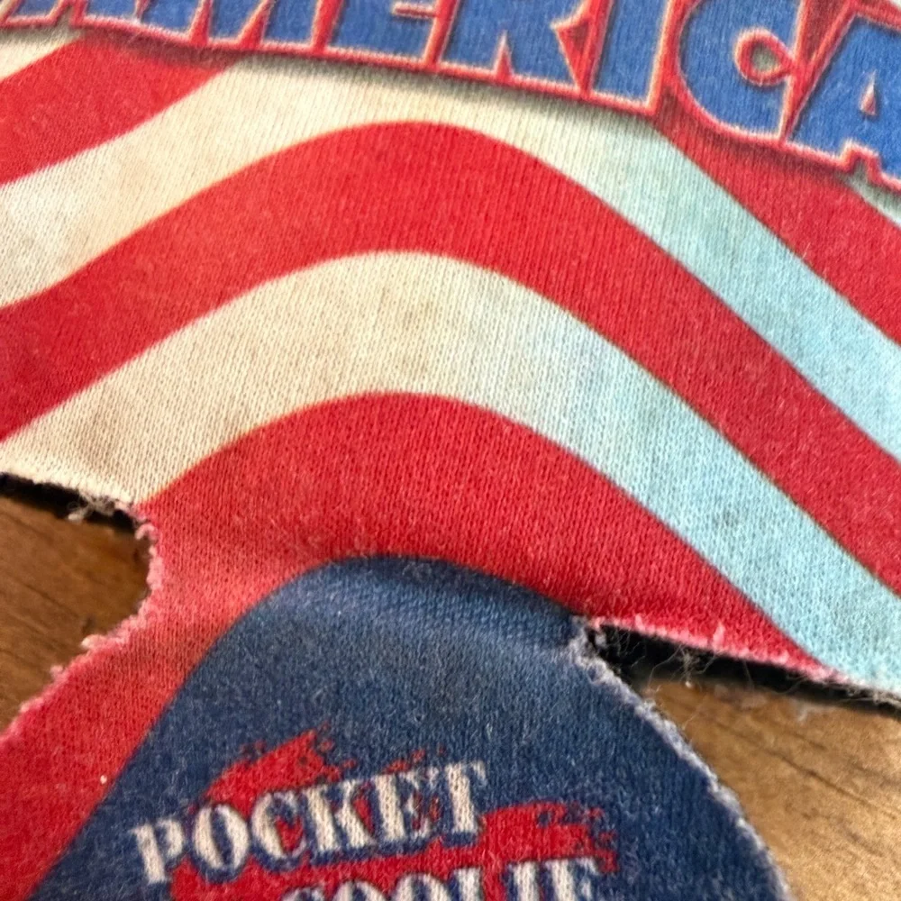 Proud to Be American Red, White & Blue Can Koozie